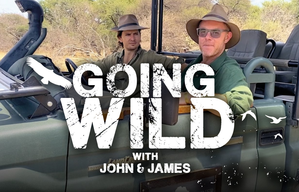 John and James in the field, from Going Wild